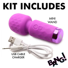 Load image into Gallery viewer, Bang 10X Mini Silicone Wand (Purple)
