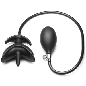 Ass Bound Anchor Inflatable Anal Plug (Black)