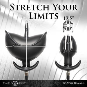 Ass Bound Anchor Inflatable Anal Plug (Black)
