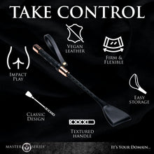 Load image into Gallery viewer, Stallion Riding Crop - 12 Inch (Black)
