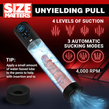 Load image into Gallery viewer, Size Matters Sucking Rechargeable Silicone Penis Pump

