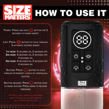 Load image into Gallery viewer, Size Matters Sucking Rechargeable Silicone Penis Pump
