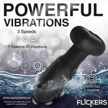 Load image into Gallery viewer, Bum Flick Flicking &amp; Vibrating Silicone Butt Plug W/ Remote
