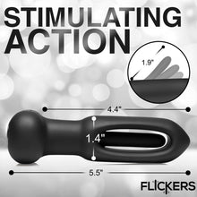 Load image into Gallery viewer, Bum Flick Flicking &amp; Vibrating Silicone Butt Plug W/ Remote
