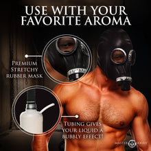 Load image into Gallery viewer, Master Series Dark Inhaler Gas Mask with Bottle
