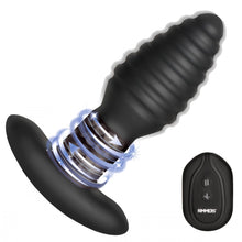 Load image into Gallery viewer, Rimmers Model-E Vibrating Rechargeable Silicone Rimming Plug with Remote Control
