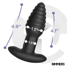 Load image into Gallery viewer, Rimmers Model-E Vibrating Rechargeable Silicone Rimming Plug with Remote Control
