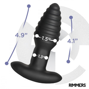 Rimmers Model-E Vibrating Rechargeable Silicone Rimming Plug with Remote Control