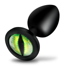 Load image into Gallery viewer, Creature Eye Green Eye Silicone Butt Plug - Small
