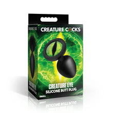 Load image into Gallery viewer, Creature Eye Green Eye Silicone Butt Plug - Small
