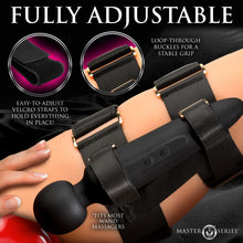 Load image into Gallery viewer, Thunderstick Thigh Strap Vibrating Wand with Harness
