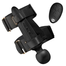 Load image into Gallery viewer, Thunderstick Thigh Strap Vibrating Wand with Harness
