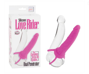 Love Rider Silicone  Dual Penetrator (Pink)