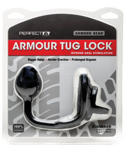 Load image into Gallery viewer, Armour Tug Lock Cock Ring &amp; Plug (Black)
