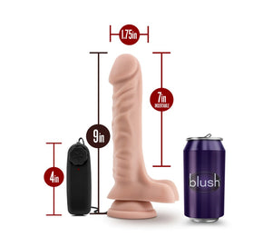 Dr. Skin Dr. James 9" Vibrating Cock - 9 inch (Beige)