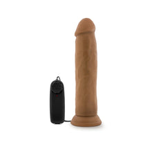 Load image into Gallery viewer, Dr. Skin Dr. Throb Remote Vibrating Dildo - 9.5 inch (Brown)
