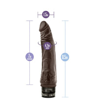 Load image into Gallery viewer, Dr. Skin Cock Vibe 7 Vibrating Dildo - 8.5 inch (Chocolate)
