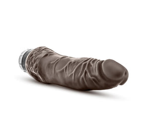 Dr. Skin Cock Vibe 7 Vibrating Dildo - 8.5 inch (Chocolate)