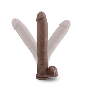 Au Naturel Daddy Realistic Dildo - 14 inch (Chocolate)