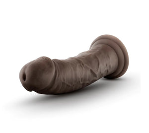 Au Naturel Dildo with Suction - 8 inch (Chocolate)