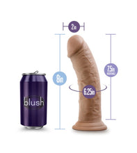 Load image into Gallery viewer, Au Naturel Dildo with Suction - 8 inch (Caramel)

