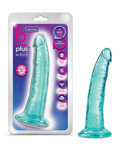 B Yours Plus 7" Lust n' Thrust Dildo - (Teal)