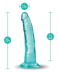 B Yours Plus 7" Lust n' Thrust Dildo - (Teal)