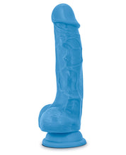 Load image into Gallery viewer, Neo Dual Density 7.5" Cock w/Balls - (Neon Blue)
