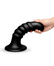 Load image into Gallery viewer, b-Vibe Krush 9.5 Inch Curved &amp; Ribbed XXL Dildo with Suction Cup
