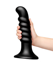 Load image into Gallery viewer, b-Vibe Krush 9.5 Inch Curved &amp; Ribbed XXL Dildo with Suction Cup
