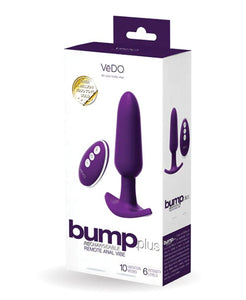 VeDO Bump+ Recharge Anal Vibrator Remote (Purple)