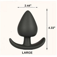 Load image into Gallery viewer, Silicone Butt Plug - Large (Black)
