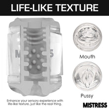 Load image into Gallery viewer, Mistress Double Shot Mouth and Pussy Stroker
