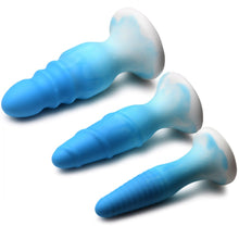 Load image into Gallery viewer, Simply Sweet Silicone Butt Plug - Set of 3 (Blue)
