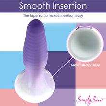 Load image into Gallery viewer, Simply Sweet Silicone Butt Plug - Set of 3 (Purple)
