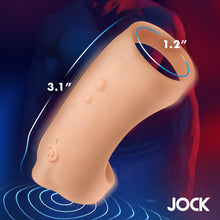 Load image into Gallery viewer, Vibrating Silicone Penis Sleeve - Light
