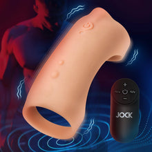Load image into Gallery viewer, Vibrating Silicone Penis Sleeve - Light
