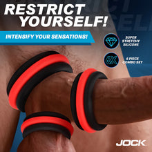 Load image into Gallery viewer, Enhancers 2-in-1 Silicone Cock Ring Set of 3
