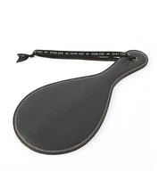 Load image into Gallery viewer, Sei Mio Roundly Chastised Broad Circular Spanking Paddle - Black

