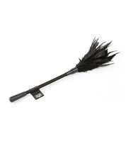 Load image into Gallery viewer, Sei Mio Tickled Kink Soft Mini Feather Tickler - Black

