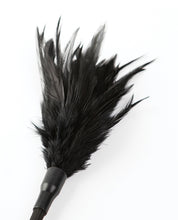 Load image into Gallery viewer, Sei Mio Tickled Kink Soft Mini Feather Tickler - Black

