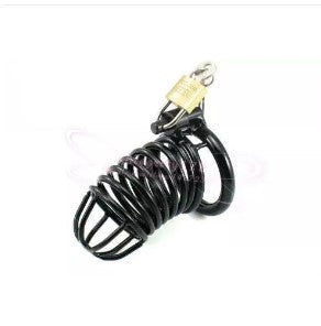 Chastity Cock Cage - 1.5 inch/40mm (Black)