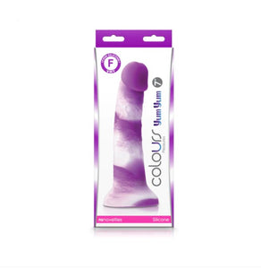Colours Pleasures Yum Yum Dildo - 7 inch (Purple)
