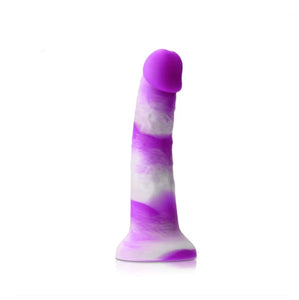 Colours Pleasures Yum Yum Dildo - 7 inch (Purple)