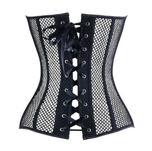 Corset Mesh with Bustier - XL (Black)