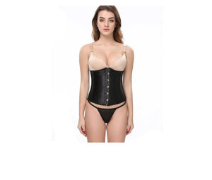 Corset Satin Boned - XL (Black)