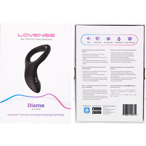 Lovense Diamo Remote Controlled Vibrating Silicone Cock Ring