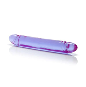 Reflective Gel Smooth Double Dong -12 inch (Purple)