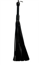 Load image into Gallery viewer, Bare Leatherworks - Full Vegan Flogger - Rubber (Black)
