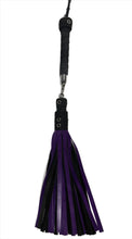 Load image into Gallery viewer, Bare Leatherworks - Rotator Cow Flogger (Purple/Black)

